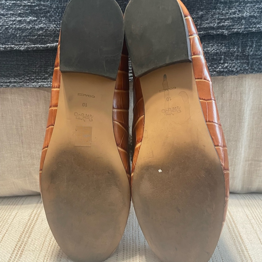Brown Coach loafers size 10 - Picture 4 of 5